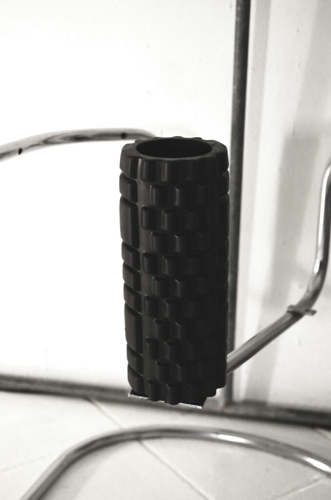 Zwarte foam roller recovery