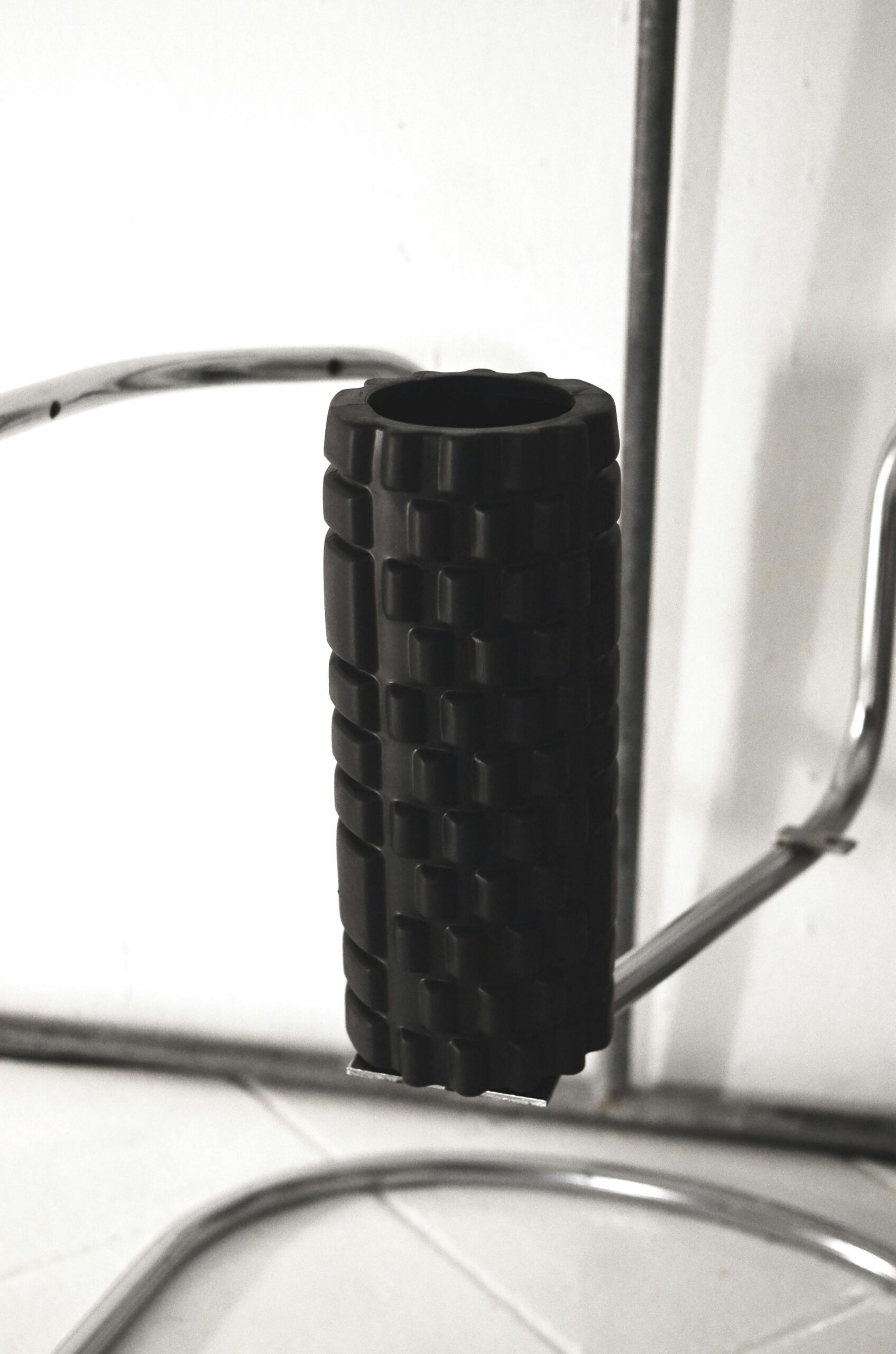 Zwarte foam roller recovery